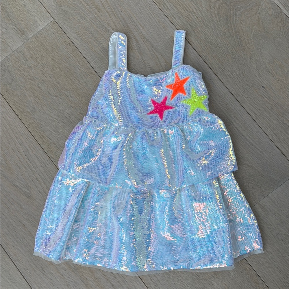 Lola + The Boys size 4 Tiered Stars Sequin Dress
